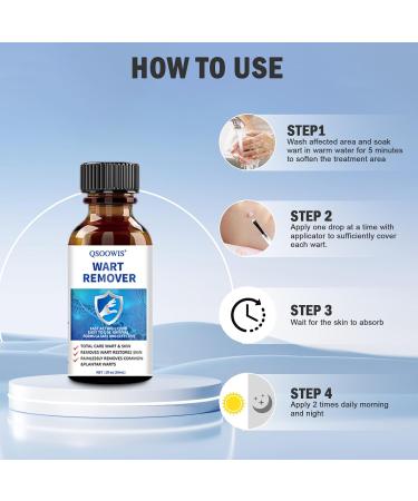 QSOOWIS Wart Remover Skin Tag Remover for Warts Plantar Wart - 1 Fl Oz - Buy Online on GoSupps.com