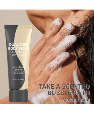 TUOSHITONG Jasmine Body Wash - Moisturizing Gentle Shower Gel Efficiently Cleanses & Soothes Skin Barrier Repair Deep Hydration Women Shower Gel for Dry Sensitive Skin Body Care(200G) - Buy Online on GoSupps.com