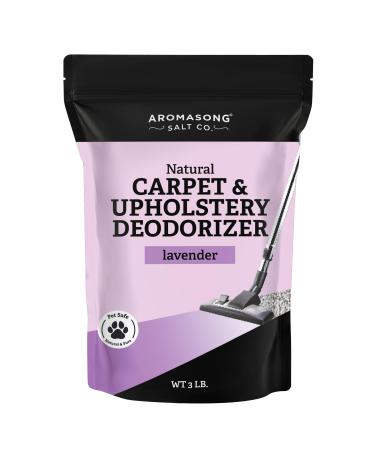 Aromasong Natural Carpet Deodorizer - Lavender Scent Upholstery & Carpet Freshener Powder for Homes with Pets & Children - Pet Odor Eliminator for Carpet 3 LBS