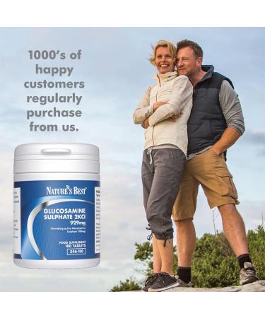 Glucosamine Sulphate 2KCI with GlucosaGreen - 929mg - 180 Tablets - Plant Based - UK Made - Buy Online on GoSupps.com