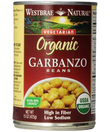 Westbrae Natural Organic Garbanzo Beans, 15 Ounce