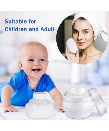 Body Powder Container Set with Fluffy Puff Kit - Baby Care Powder Box & Travel-Friendly Puff Case - Buy Online on GoSupps.com