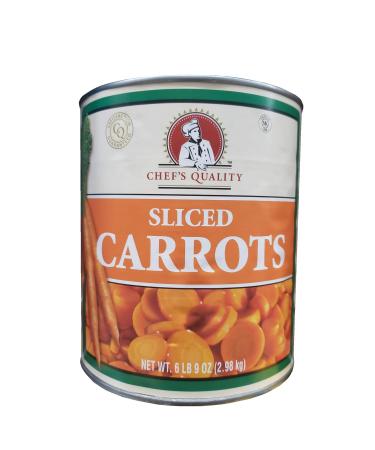 Chef's Quality Sliced Carrots 6lb 9oz 2.98kg Kosher