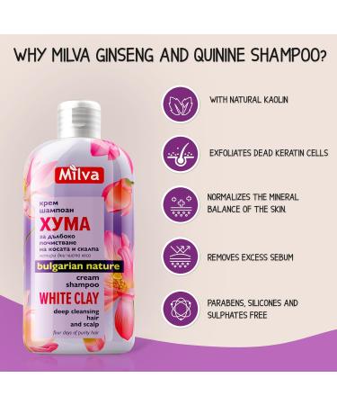  Milva MILVA SHAMPOO WITH WHITE KAOLIN CLAY * For Strong and Thick Hair 200 ml by Milva - Buy Online on GoSupps.com