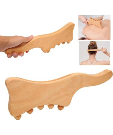 LUQEEG Wooden Therapy Massage Tools - GUA SHA & Hand Massager | Relief for Neck Body Pain & Muscle Tension - Buy Online on GoSupps.com