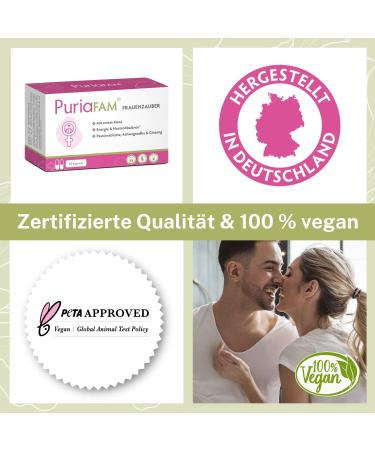 PuriaFAM Women's Magic - Vegan Red Maca & Ashwagandha for Hormone Balance - 60 Capsules - Buy Online on GoSupps.com