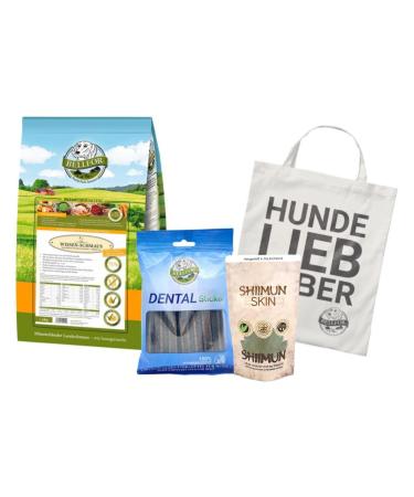 Bellfor Food Set for Malinois - Chicken Croquettes 4 kg, Dental Sticks 100 g, Skin and Coat Care Additive 80 g