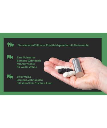 C4wrd Compostable Bamboo Dental Floss in Stainless Steel Dispenser - Eco-Friendly Oral Care for Healthy Teeth - Buy Online on GoSupps.com