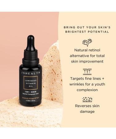 JSHealth Hydrating Face Oil for Men & Women | Rose Oil & Vitamin E for Dry Skin - Buy Online on GoSupps.com