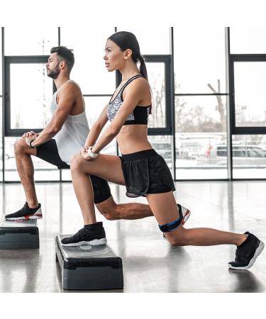 SupreGear Adjustable IT Band Strap for Knee Thigh Hip Support - Blue - Buy Online on GoSupps.com