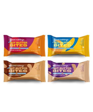 Sweet Nothings Superfood Nut Butter Bites Variety Pack - Chocolate Banana, Apple Cinnamon, Oatmeal Raisin, 8 Delicious Bites - Buy Online on GoSupps.com