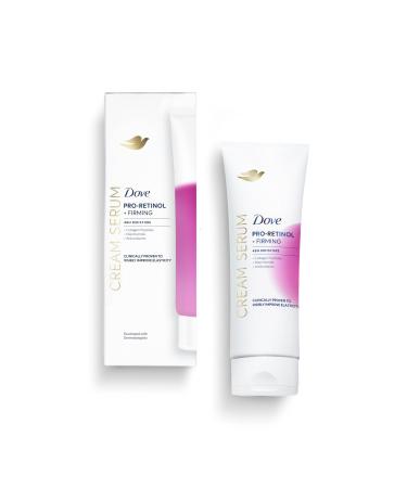 Dove Cream Serum Pro-Retinol + Firming for Elasticity and Firmness with Collagen Peptides Niacinamide and Antioxidants 8 oz