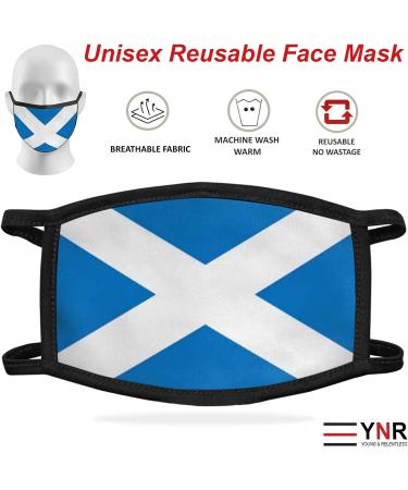 YNR Face Mask Washable Breathable Reusable Adult Mouth Protection Cover Shield Design Country Scotland - Buy Online on GoSupps.com