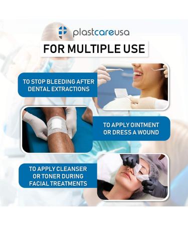 1000 4 Ply 2x2 Inch Non Woven Sponges - Dental Gauze Esthetic Wipes - 5 Packs of 200 each - Non Sterile - 200 Count per Pack - Buy Online on GoSupps.com