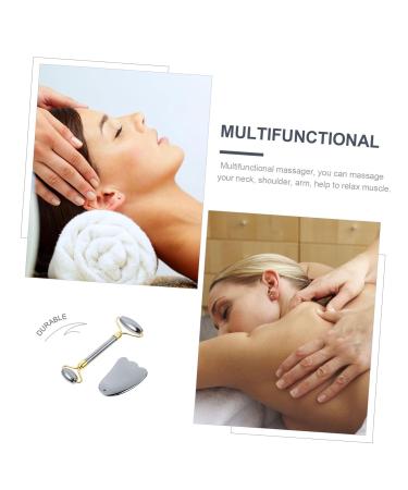 Housoutil Scraping Board Set - Gua Sha Massage Tool Facial Roller & Neck Massager for Skin Care - International Shipping Available - Buy Online on GoSupps.com