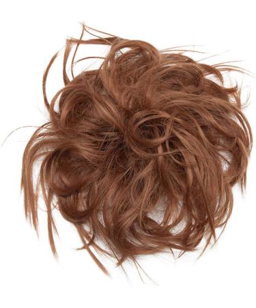 Light Auburn Messy Hair Bun Chignon: Updo Scrunchy Synthetic Extensions - Buy Online on GoSupps.com