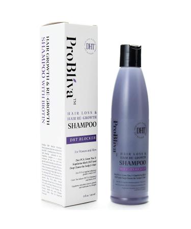 ProBliva DHT Blocker Hair Loss & Hair Re-Growth Shampoo - DHT Blocker for Men and Women - Contains ZINC BCA, Green Tea Extract, Kapilarine Complex for Healthy Hair Growth (DHT Blocker)