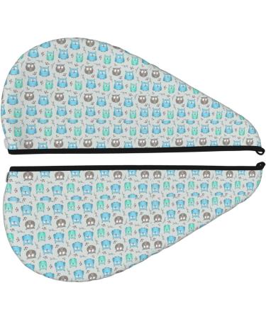 Owl Microfiber Hair Towel - Super Absorbent Coral Velvet Wrap for Women & Curly Thick Hair | Quick Dry Solution - Buy Online on GoSupps.com