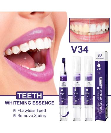 V34 Tooth Creams - Purple Tooth Whitening Gel & Pin | Effective Stain Removal for Bright White Teeth - Buy Online on GoSupps.com