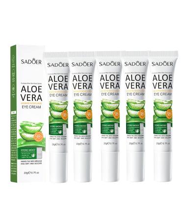 Aloe vera eye cream moisturizing eye cream eye care eye cream against wrinkles and dark circles anti -aging & anti -fold eye cream for women hydrate moisture eye cream 20g (5 pieces)