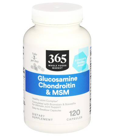 365 by Whole Foods Market, Glucosamine Chondroitin And MMS, 120 Capsules