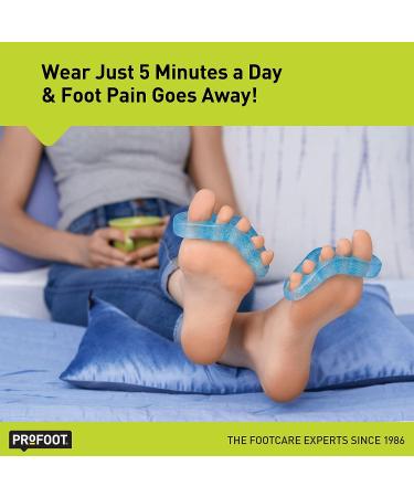 PROFOOT Flex-tastic Gel Toe Separators for Foot Pain, Bunions, Hammer Toes - 1 Pair - Buy Online on GoSupps.com