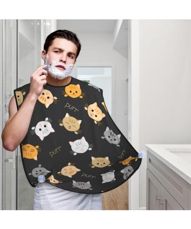Buy Cute Cat Purr Beard Bib | Non-Stick Grooming Cloth for Trimming & Shaving | Perfect Gift for Cat Lovers - Buy Online on GoSupps.com