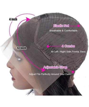 24-Inch Brazilian Water Wave Lace Wig | Real Hair Short Heat-Resistant 150% Density Side Part Style - International Shipping - Buy Online on GoSupps.com