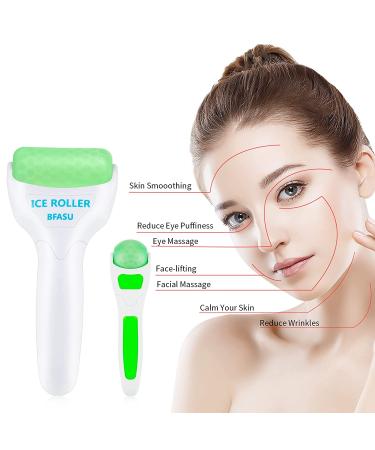BFASU Ice Roller Set - 2 PCS Face Roller & Mini Eye Roller for Puffiness & Pain Relief (Green) - Buy Online on GoSupps.com