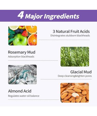 Unes Rosemary Pore Clay Mud Mask - Deep Cleansing for Blackheads & Oily Skin | Natural Face & Body Care - 7.05oz - Buy Online on GoSupps.com