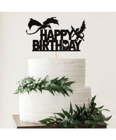 Dragon Theme Cupcake Topper - Mythical Torte Decoration for Young Weddings & Birthday Parties | Realistic Cake Attachment | Party Animal Decor - Buy Online on GoSupps.com
