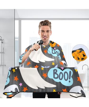 Kigai Happy Halloween Barber Cape | Waterproof Hair Cutting Cape for Men & Women | Adjustable Snap Closure Salon Cape - Buy Online on GoSupps.com