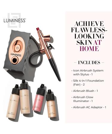 Luminess Air Icon Makeup Airbrush System - 4-Piece Foundation Kit for Fair Coverage | Quick & Long-Lasting Application - Buy Online on GoSupps.com