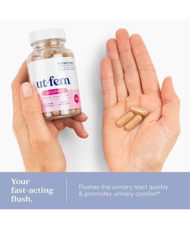 UT-Fem Solution - Fast-Acting Urinary Tract Cleanse for Comfort & Health - D-Mannose, Cranberry, Hibiscus - 42 Vegetarian Capsules - Buy Online on GoSupps.com