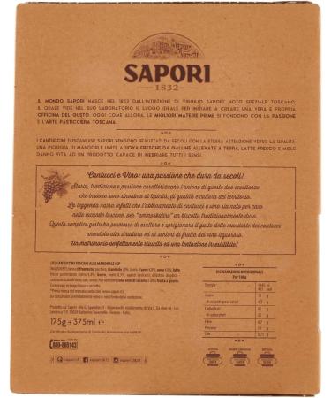  Italian Gourmet E.R. Flavors Pack Cantucci and Vin Santo Cantucci and Vin Santo 175 g + Gourmet Italian Pulp 400 g - Buy Online on GoSupps.com