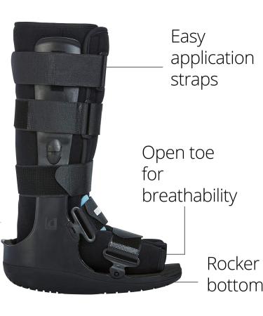 Ossur Formfit Walker Boot with Air - Medical Grade Immobilization for Strains, Sprains & Stable Fractures | Pneumatic Technology for Pain & Swelling Reduction | Breathable Material - Medium High Top - Buy Online on GoSupps.com