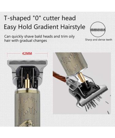 Professional Men's Hair Clipper Beard Trimmer Men's Hair Trimmer USB Rechargeable Portable Electric Shaver LED Screen Suitable for Adults and Barbers - Buy Online on GoSupps.com