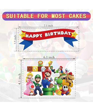 40 Cts Decorations for Mariios Cake Topper Cupcake Toppers Birthday Party Supplies Decor - Buy Online on GoSupps.com