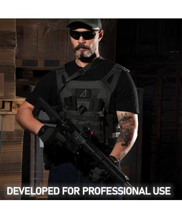 Ace Schakal Tactical Outdoor Gloves | Touchscreen Airsoft Paintball & Shooting Sports | Sizes S to XXL - Black - Buy Online on GoSupps.com