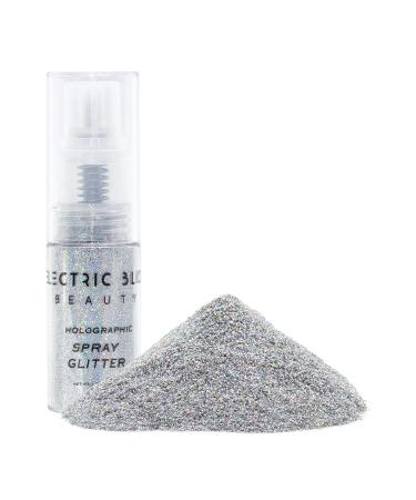 Holographic Silver Glitter Spray - Shimmer for Hair, Face & Body | Festival & Rave Accessories - Buy Online on GoSupps.com