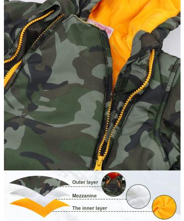 Winter Snowsuit for Girls Boys 6-9 Months | Warm Fleece with Gloves and Footies | Baby Winter Suit Jumpsuit Hooded Outwear - Buy Online on GoSupps.com