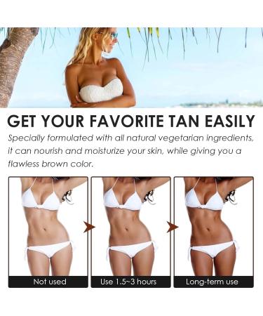 Gouttes autobronzantes(30ML) Visage Autobronzant S rum Bronzing Drops Natural pour Femmes et Hommes de Bronzage la Plupart des Types de Peau 30ml noir - Buy Online on GoSupps.com