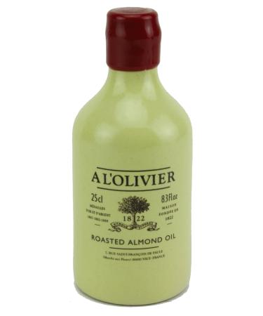 A L'Olivier French Roasted Almond Oil in Stoneware Crock, 250ml (8.3oz) by A L'Olivier