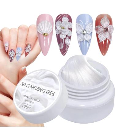 Nail Sculpting Gel - 3D Solid Builder Gel 5g for Gentle Extensions - Beauty Treatment for Pearlescent Manicure Extensions at Home Beginners Non-Sticky - Buy Online on GoSupps.com