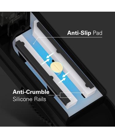 ONE PIX Pill Cutter Splitter Effortlessly Cut Tiny & Large Pills Stainless Steel Blade Ideal for International Shipping - Buy Online on GoSupps.com