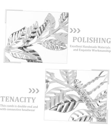 Housoutil Goddess Headpiece Wedding Hair Comb Silver Bridal Comb for Wedding Silver Wedding Combs for Hair Bridal Hair Clip Retro Hair Combs Tiara Accessories Mori Department Bride - Buy Online on GoSupps.com
