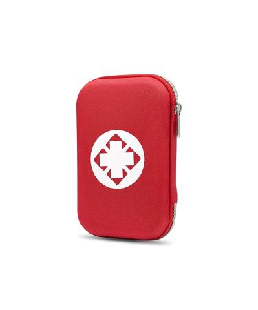 Portable First Aid Kit with 117 Pieces Designed for Family Emergency Care Ideal for Cars Offices Sports Homes Schools Travel Sports Red-2