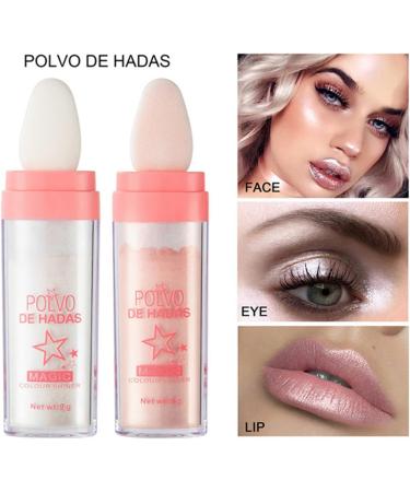 Hocossy Highlighter Powder Stick - 3 Colors Glitter Patting Powder for Face, Eyes, Lips, Hair & Body - Shimmer Sparkle & Glow Cosmetic - Buy Online on GoSupps.com