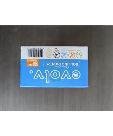 EVOLV Organic Hemp Rolling Papers | Size: 1 1/4 | w/Magnetic Booklet + Tips | 20 Pack Case - Buy Online on GoSupps.com