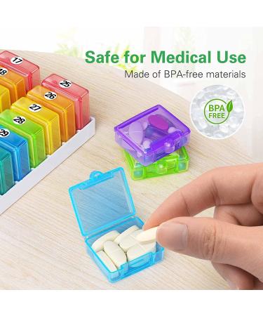 Barhon 30-Day Pill Organizer with 32 Compartments - Monthly Medicine Box for Vitamins and Supplements - Buy Online on GoSupps.com